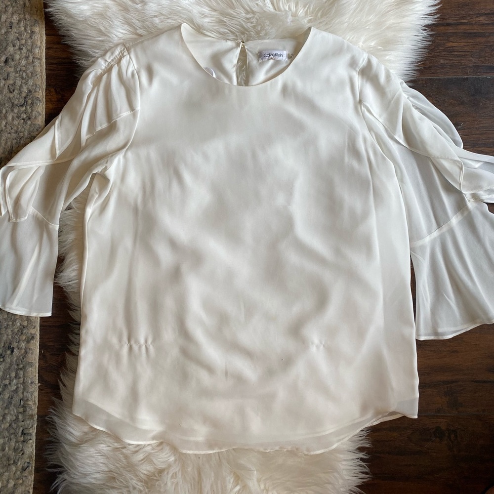 White Calvin Klein blouse